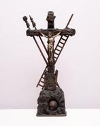 Antiek Crucifix - Hout, Metaal - 1850-1900 - Groot