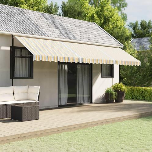 vidaXL Vervangingsdoek voor luifel gestreept 6x3 m, Tuin en Terras, Zonneschermen, Nieuw, Verzenden