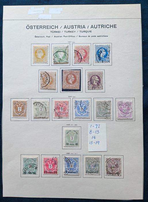 Oostenrijk 1867/1914 - Post in de Levant. - Austria Netto, Timbres & Monnaies, Timbres | Europe | Autriche