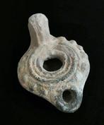 Oud-Romeins Terracotta Versierde olielamp - 55 mm (Zonder, Antiek en Kunst