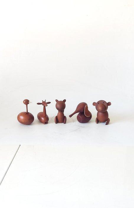 Bois -  Senshukai Royal pet Animaux en bois vintage -, Antiek en Kunst, Antiek | Overige Antiek