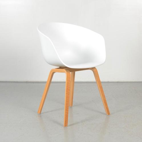 HAY About a Chair design kuipstoel, wit, 4-poot onderstel, Huis en Inrichting, Stoelen, Gebruikt, Ophalen of Verzenden