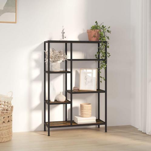 vidaXL Boekenkast 80x30x120 cm staal en bewerkt hout, Huis en Inrichting, Kasten | Boekenkasten, Nieuw, Verzenden