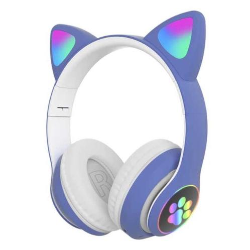 Draadloze Koptelefoon met Kattenoren - Kitty Headset, Telecommunicatie, Mobiele telefoons | Oordopjes, Nieuw, Verzenden