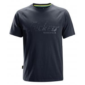 Snickers 2580 logo t-shirt - 9500 - navy - base - maat s, Bricolage & Construction, Vêtements de sécurité