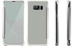S8+ Plus Spiegel Flip Mirror Cover - Zilver, Télécoms, Téléphonie mobile | Housses, Coques & Façades | Samsung, Verzenden