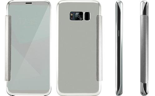 S8+ Plus Spiegel Flip Mirror Cover - Zilver, Telecommunicatie, Mobiele telefoons | Hoesjes en Screenprotectors | Samsung, Nieuw