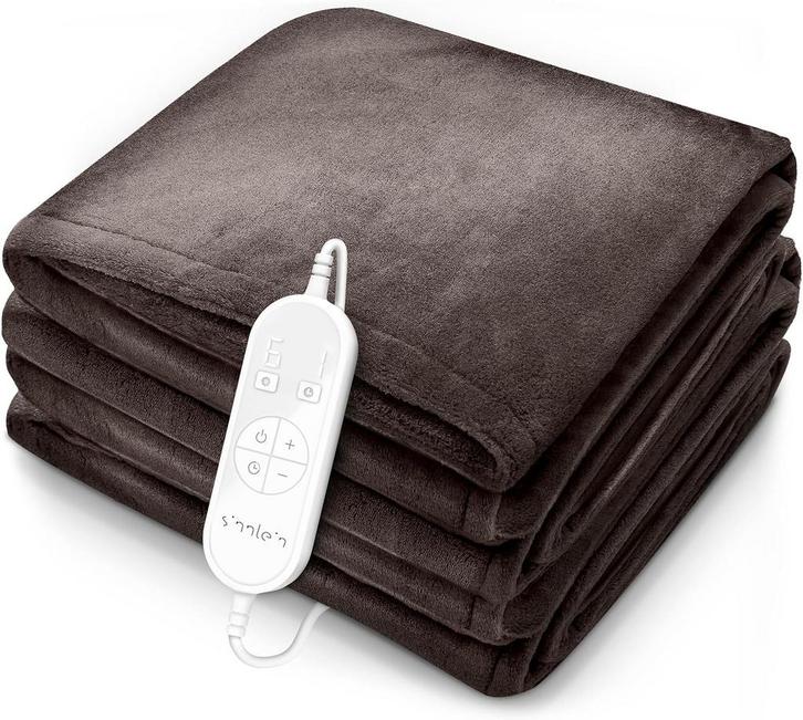Elektrische deken - Warmtedeken - 1 persoons - 160x120 cm -, Maison & Meubles, Accessoires pour la Maison | Plaids & Couvertures