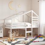 vidaXL Kinderbedhuisje 198x97x113 cm massief grenenhout wit, Huis en Inrichting, Slaapkamer | Bedden, Verzenden, Nieuw
