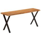 vidaXL Bankje met natuurlijke rand 105 cm massief acaciahout, Huis en Inrichting, Verzenden, Nieuw