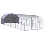 vidaXL Kippenren 3x10x2 m gegalvaniseerd staal, Dieren en Toebehoren, Knaagdieren en Konijnen | Hokken en Kooien, Verzenden, Nieuw