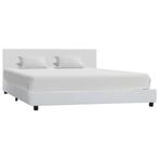 vidaXL Bedframe kunstleer wit 160x200 cm, Verzenden, Nieuw