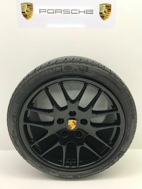 Porsche Panamera (970) 20 inch Spyder zwart met banden, Auto-onderdelen, Banden en Velgen, 20 inch, 295 mm, Personenwagen, Gebruikt