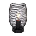 LED Moderne Tafellamp - Zwart Metaal - E27 fitting - Amman, Huis en Inrichting, Lampen | Overige, Nieuw, Industrieel, Verzenden