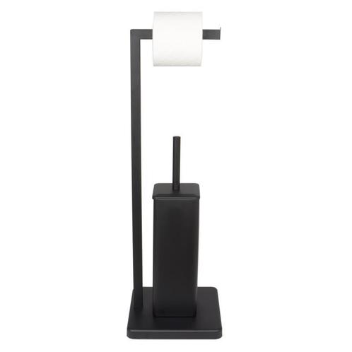 Hoogwaardige WC rolhouder met toiletborstel - Zwart - 20x..., Huis en Inrichting, Badkamer | Badtextiel en Accessoires, Wit, Nieuw