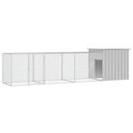 vidaXL Cage pour poules Gris 400x91x100 cm Acier, Verzenden