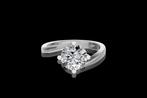 Ring - 14 karaat Witgoud - 2.20ct. tw. Diamant (Lab-grown), Handtassen en Accessoires, Ringen, Nieuw