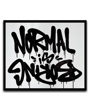 Asko - Normal Is Boring - XXL Canvas - Graffiti Art