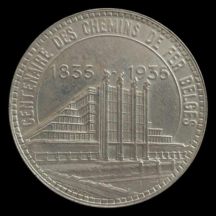 België. Leopold III. 50 Francs - Exposition universelle 1935, Postzegels en Munten, Munten | Nederland