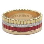 Boucheron - Ring 750 Three Gold - Diamant, Handtassen en Accessoires, Ringen, Nieuw