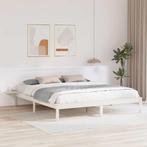 vidaXL Bedframe met nachttafels Wit Wit, Verzenden, Nieuw