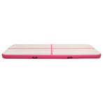 Gymnastiekmat met pomp opblaasbaar 500x100x15 cm PVC roze, Nieuw, Verzenden
