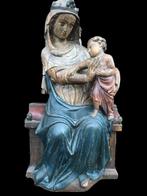 Figure - Madonna Met kind - 45 cm - 5 kg - Plâtre, Antiek en Kunst