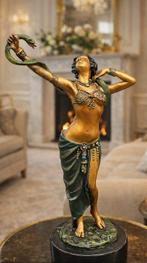 Statue, Bronze: Snake Dancer - 17 cm - Bronze, Marbre - 2026, Antiquités & Art