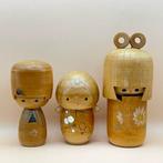 3 Japanse Kokeshi-poppen – Bekroonde kunstenaars & onsen