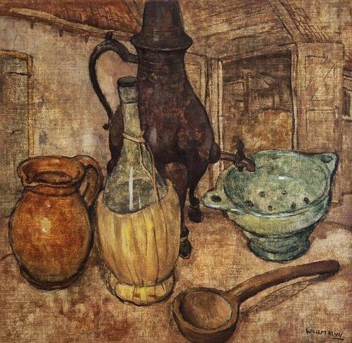 Wilhelm (Willem) Heinrich Klijn (1892-1961) - Stilleven van, Antiquités & Art, Art | Peinture | Classique