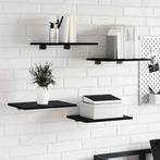 vidaXL Planken, 4 Stuks, Zwart Eiken, 40x30x1.5 cm, Van, Huis en Inrichting, Kasten | Boekenkasten, Verzenden, Nieuw