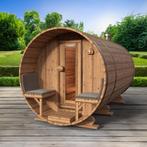 Red Knotty Cedar barrelsauna 365 cm, Complete sauna