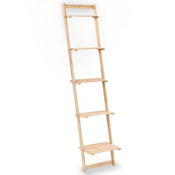 Houten Wandrek Ladder 41,5cm | Tweede Kansje | OP = OP, Huis en Inrichting, Kasten | Overige, Nieuw, Verzenden