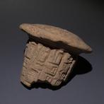 Oud Babylonisch Grote Stichting Spijkerschrift Kegel. 7,5 cm