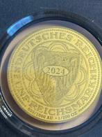 Duitsland. Gold medal 2024 Deutsches Reich, 1/200 Oz (.999), Postzegels en Munten