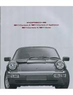 1991 PORSCHE 911 CARRERA & TURBO BROCHURE DUITS, Boeken, Nieuw