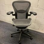 Herman Miller Aeron, Antraciet, formaat B, Huis en Inrichting, Bureaustoelen, Ergonomisch, Gebruikt, Bureaustoel, Zwart