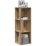 vidaXL Hoekkast 33x33x100 cm bewerkt hout artisanaal, Huis en Inrichting, Verzenden, Nieuw