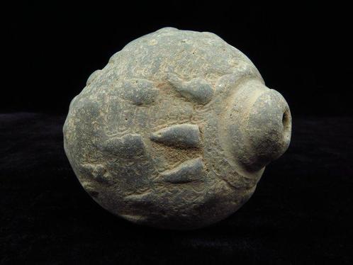 Byzantijns Terracotta gedecoreerde Griekse vuurgranaten -, Antiek en Kunst, Antiek | Overige Antiek