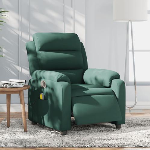 vidaXL Massagestoel elektrisch verstelbaar fluweel, Huis en Inrichting, Fauteuils, Nieuw, Verzenden