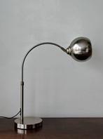 Lampe de table arquée - lampe de bureau - Chrome, Métal -