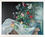 Paul Cezanne (after) - Still life with flowers and fruit  -, Antiek en Kunst, Kunst | Tekeningen en Fotografie