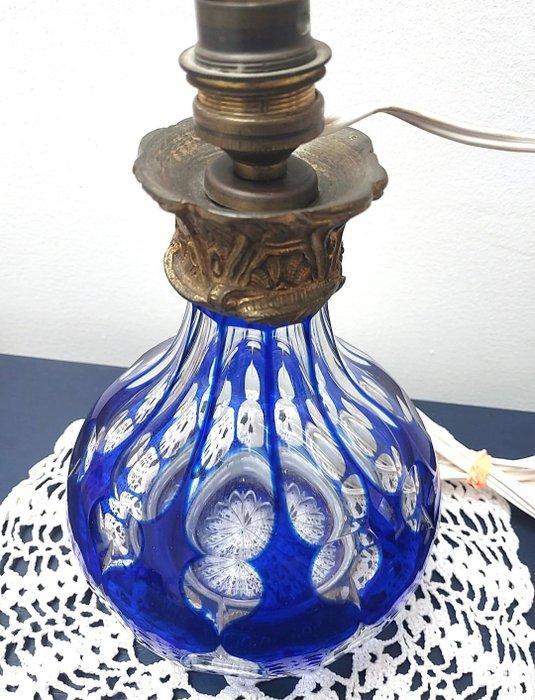 Vaas gemonteerde lamp - Kristal - Boheemse kristallen lamp, Antiek en Kunst, Curiosa en Brocante