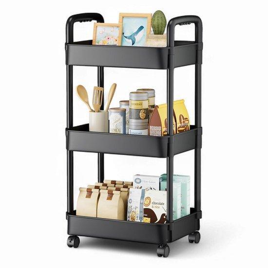 2dekans | Keuken trolley op Wieltjes - 3 laags - Rek -, Huis en Inrichting, Keuken | Keukenbenodigdheden, Ophalen of Verzenden