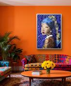 Pixel Art - Ragazza con orecchino di perla