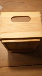 Nederland - 10 Houten opbergboxen voor ansichtkaarten -Afm.L, Gelopen