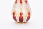 Vaas - Glas - Bohemian overlay glass, Antiek en Kunst