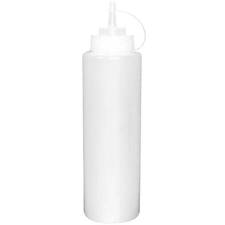 Doseerfles | Kunststof | Transparant | 227ml | Ø48x185(h)mm, Zakelijke goederen, Horeca | Keukenapparatuur, Nieuw in verpakking