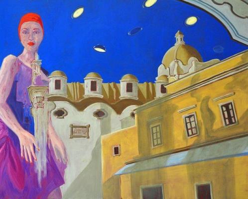 Carlo DOrta - Notturno Caprese, Antiek en Kunst, Kunst | Schilderijen | Modern