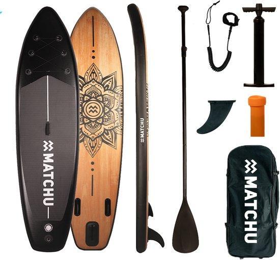 2dekans | Matchu - SUP board - Hout/Mandala - Stand up, Watersport en Boten, Suppen, Ophalen of Verzenden
